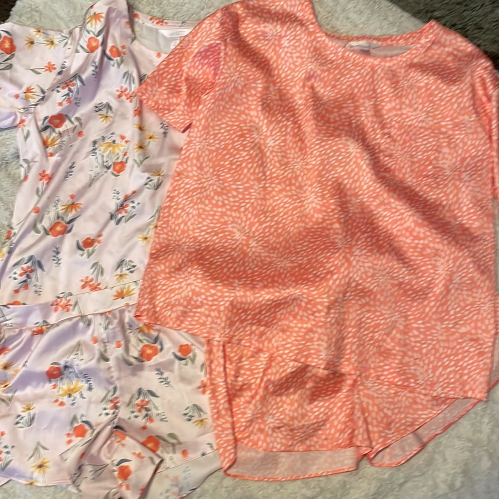 NWOT two sets of Lauren Conrad silk pajamas